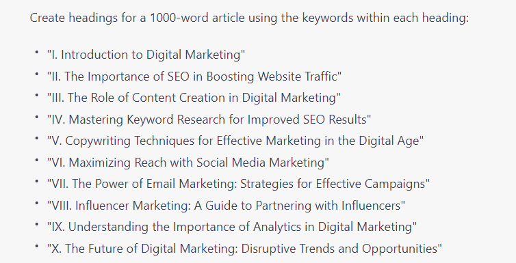 chatgpt prompts for seo headings for a 1000-word article